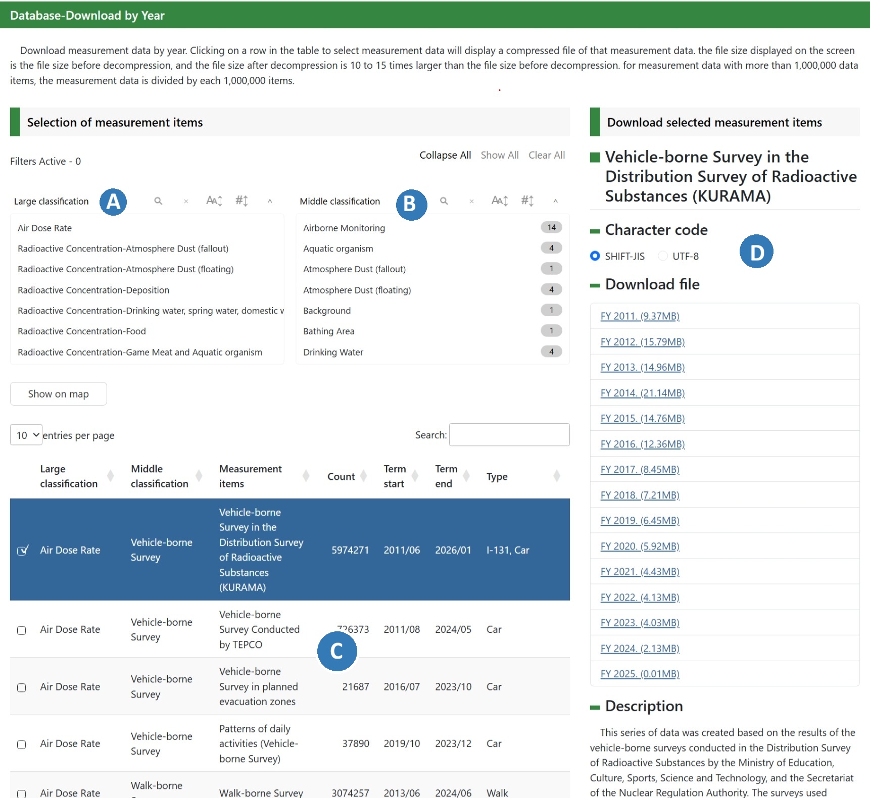 Download by year page